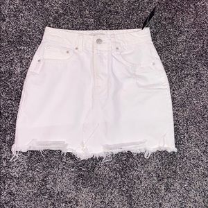 Forever 21 white mini skirt